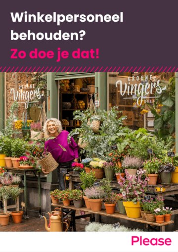 Cover whitepaper retail | Winkelpersoneel behouden? Zo doe je dat!